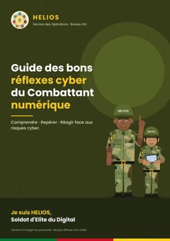 Couverture du Guide des bons réflexes cyber du Combattant numérique